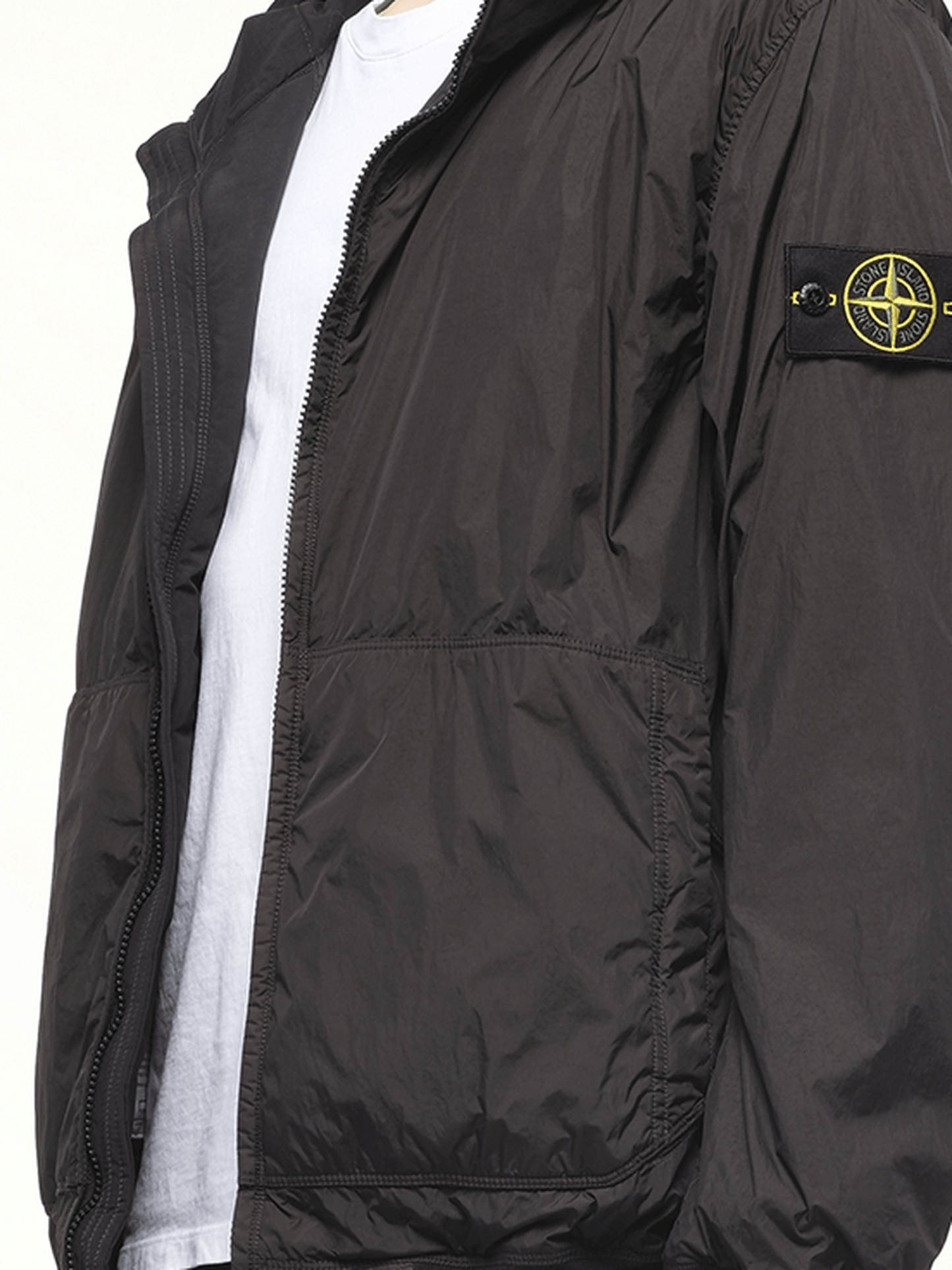 410001 Garment Dyed Crinkle Reps Jacket in Black