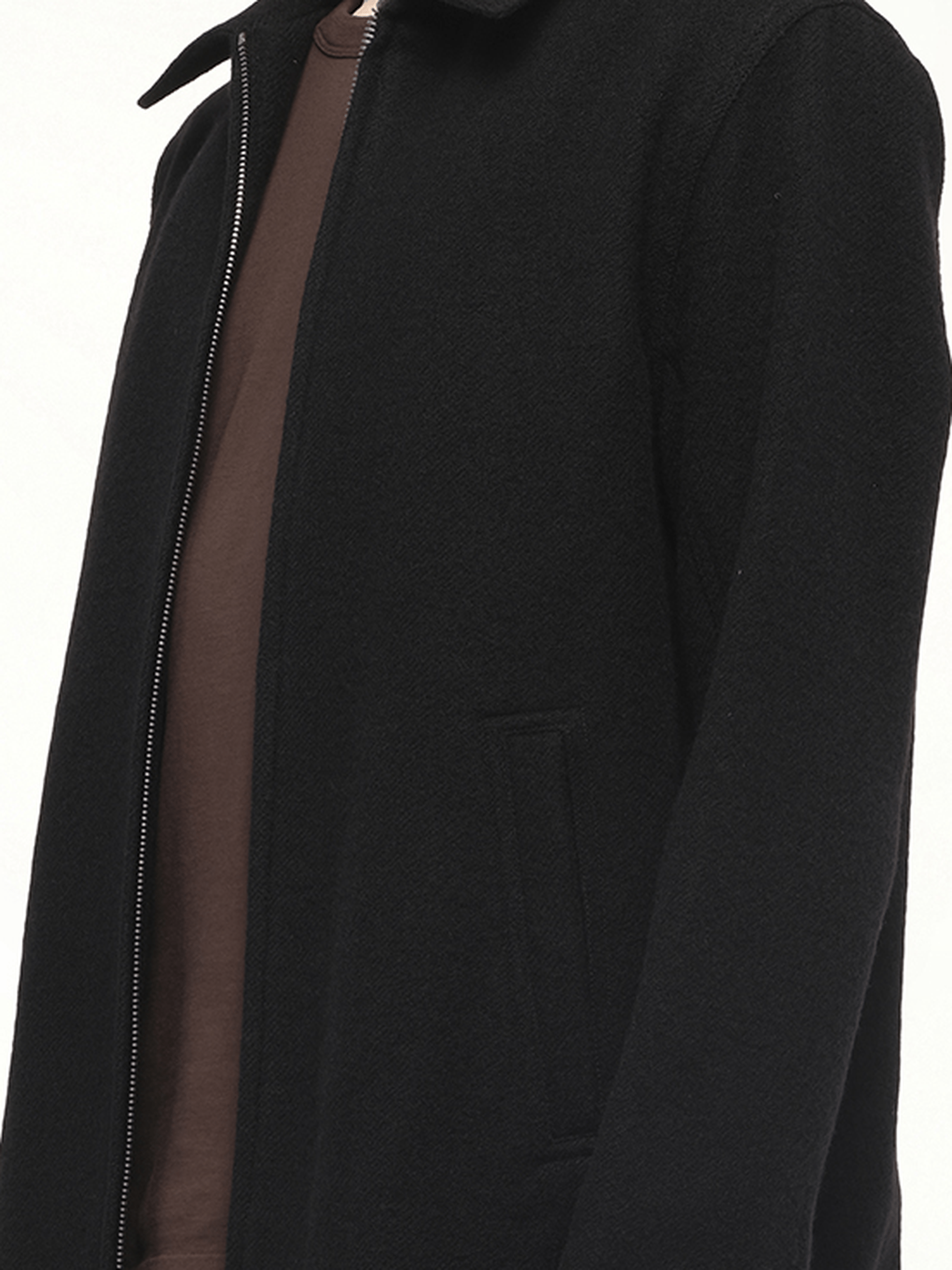 Wool Brad Jacket in Black