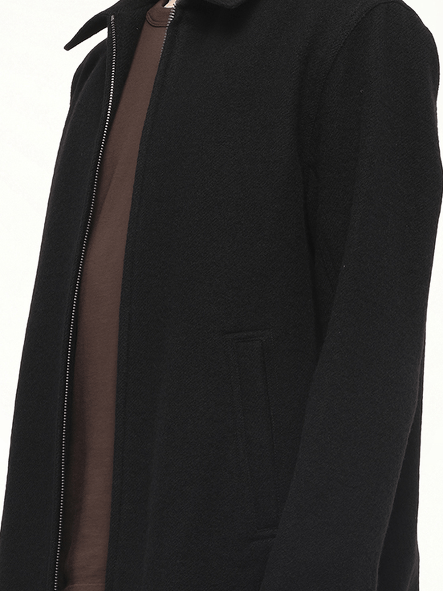 Wool Brad Jacket in Black