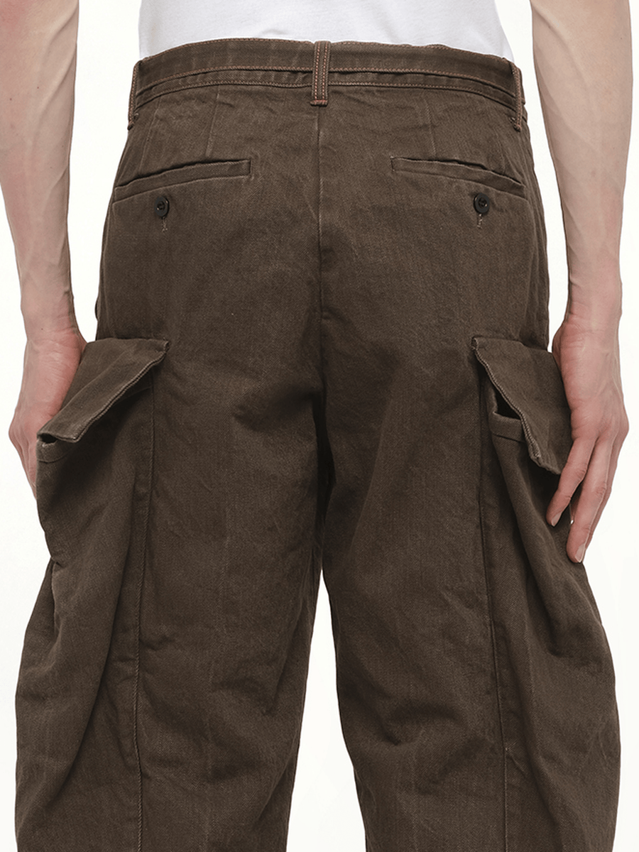 Denim Pants in Brown