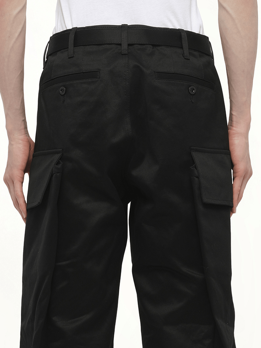 Cotton Chino Pants in Black