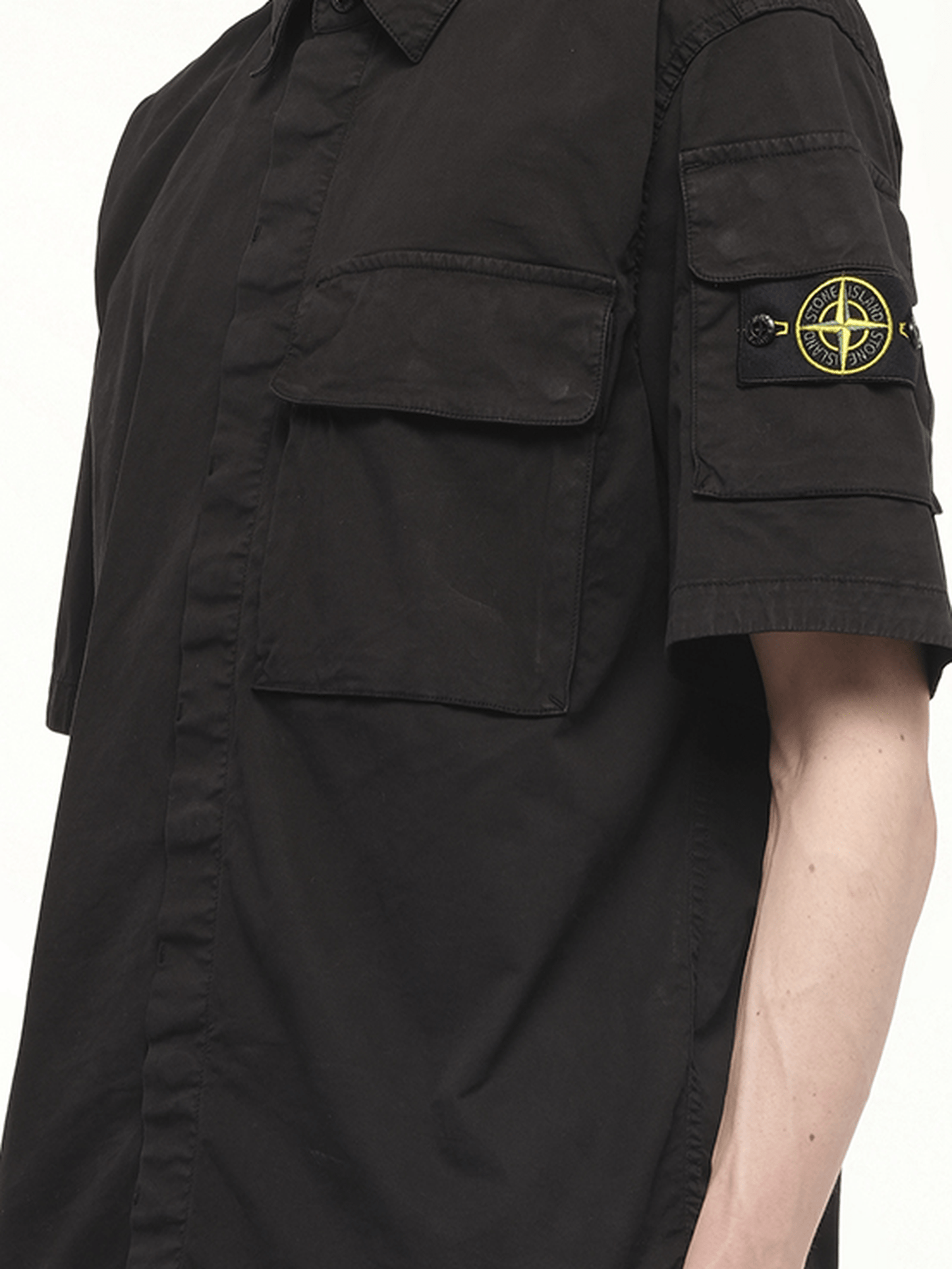 110000 Supima Shirt M/Corta in Black