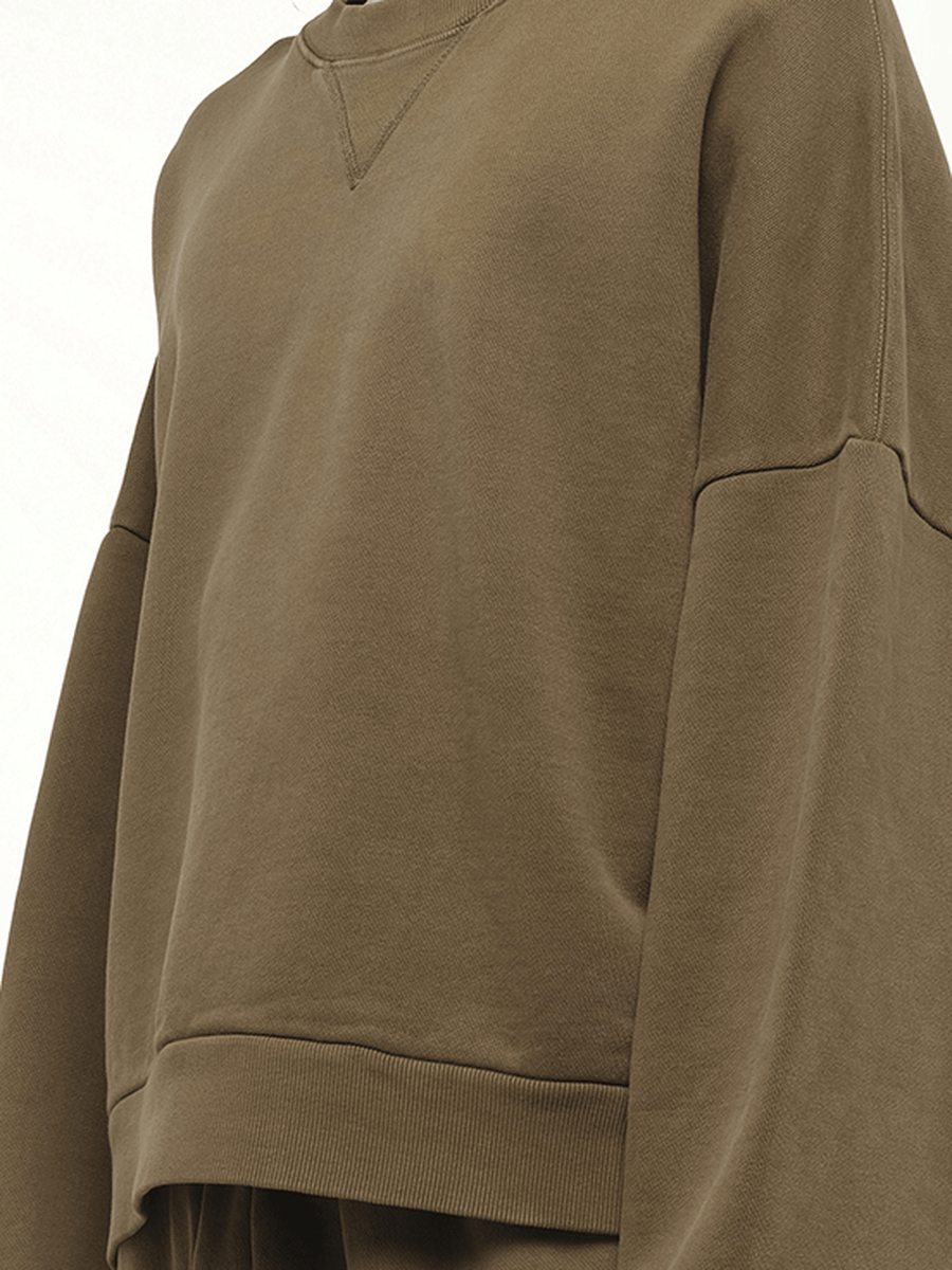 Box Sweatshirt in Military