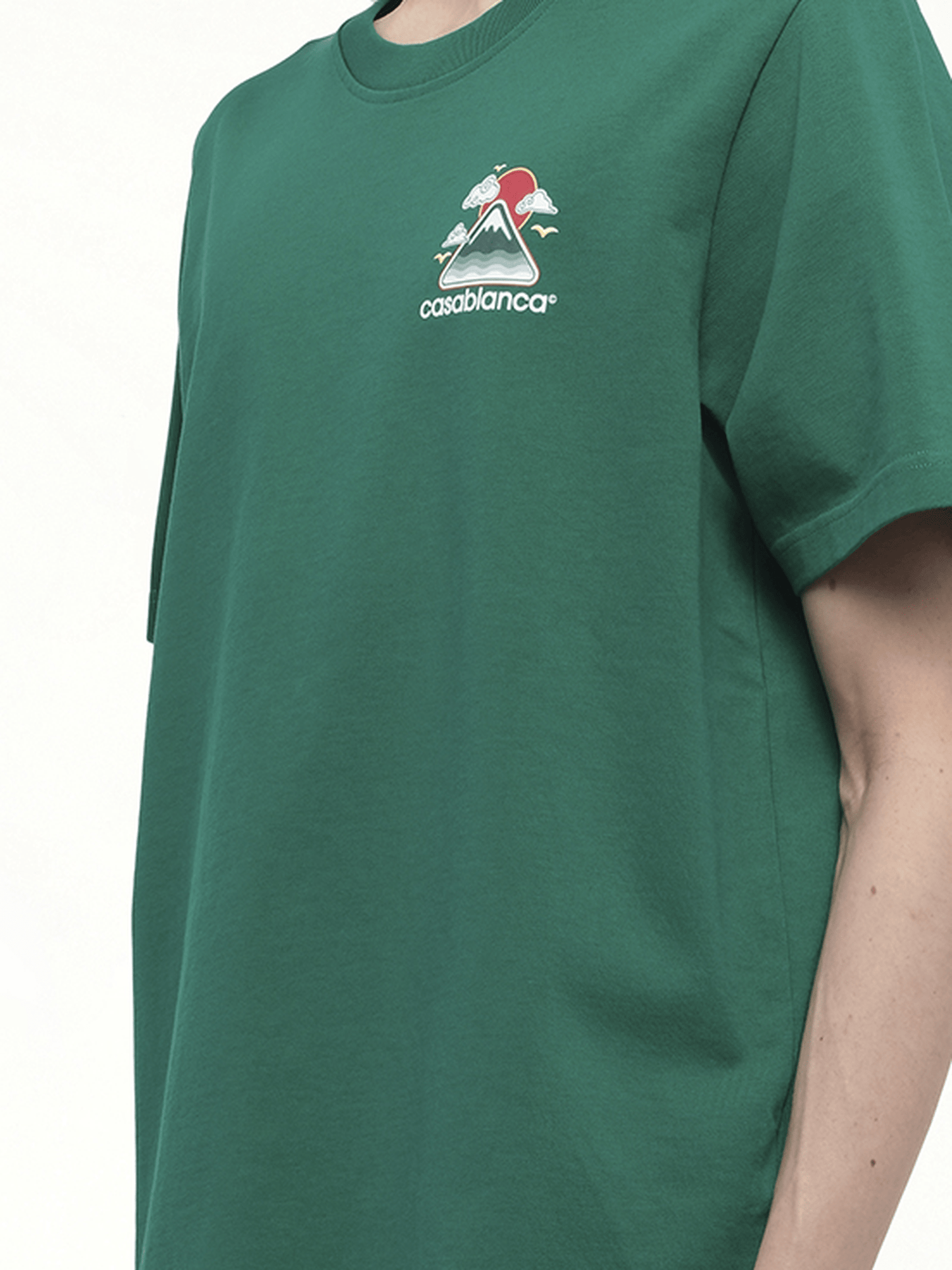 Montagne Ondulee T-Shirt in Green
