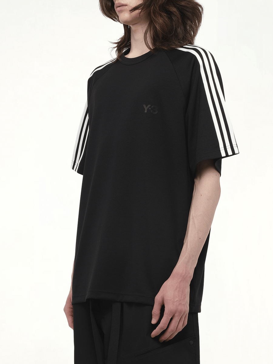 Short Sleeve T-Shirt 3-Stripes in Black
