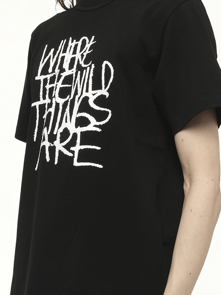 WHERE THE WILD THINGS ARE Logo T-Shirt in Black