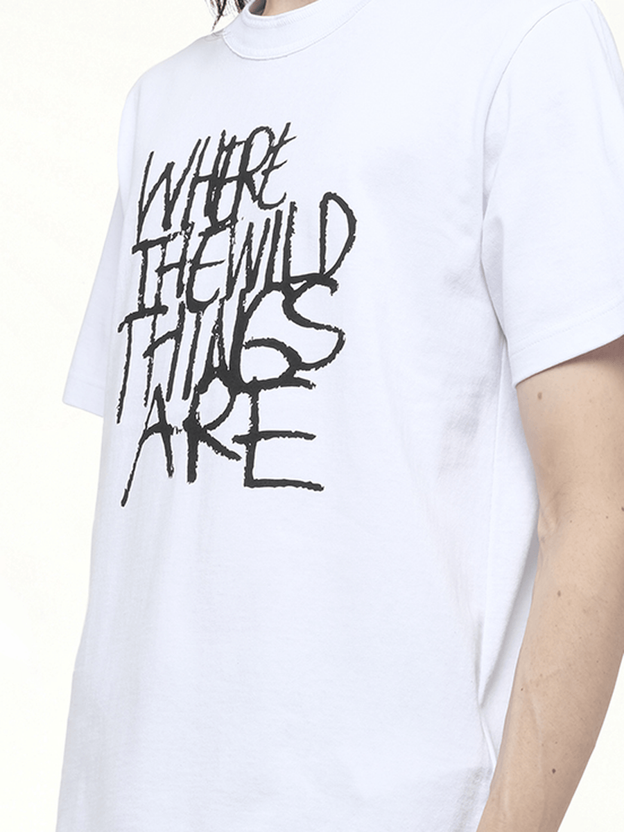 WHERE THE WILD THINGS ARE Logo T-Shirt in White