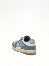 Bandana Skeleton Top Low Sneaker in Ashley Blue Top View | AMIRI