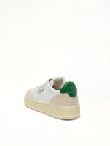 Medalist Low Sneakers in White/Amazon Top View | AUTRY