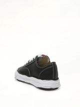 Peterson 23 OG Low Leather Sneaker in Black/White Top View | MAISON MIHARA YASUHIRO