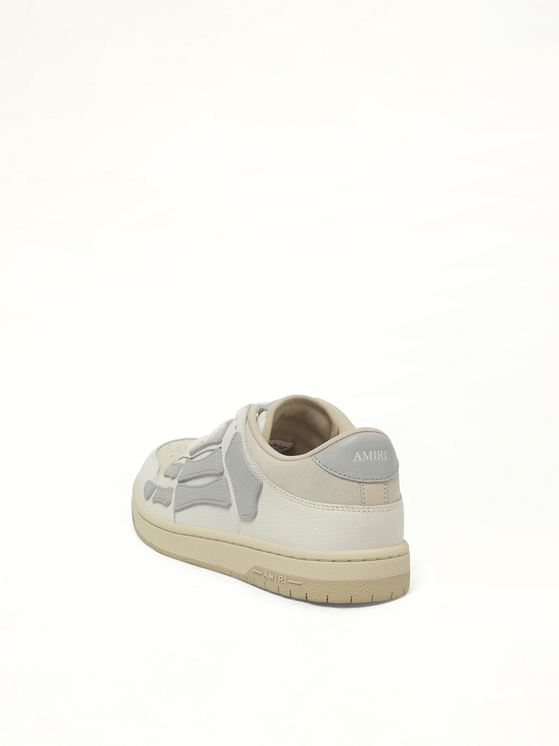 Skeleton Top Low Sneaker in Grey Top View | AMIRI