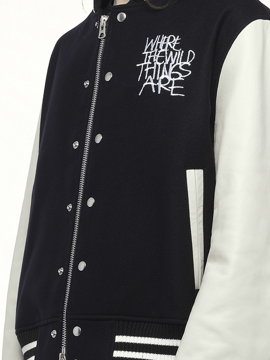 WHERE THE WILD THINGS ARE Blouson in Navy/Off White