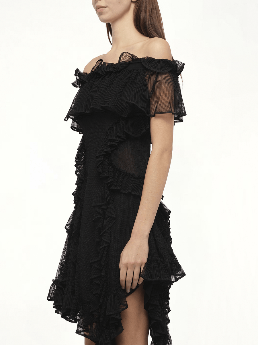Off Shoulder Dress in Black