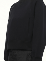S Sponge Sweat Pullover in Black