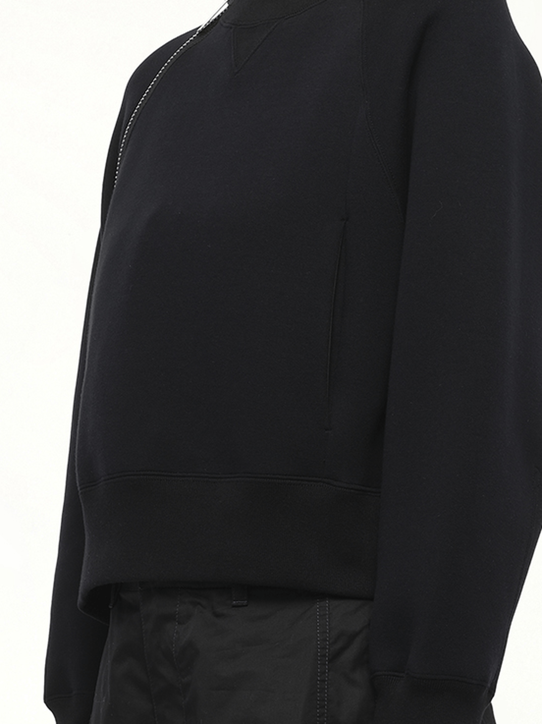 S Sponge Sweat Pullover in Black