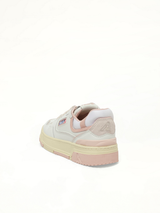 CLC Low Sneakers in White/Powder Top View | AUTRY