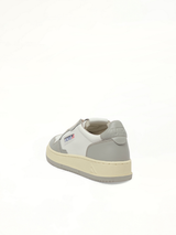 Medalist Low Sneakers in White/Vapor Top View | AUTRY