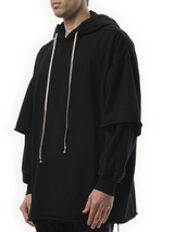 Rick Owens Drkshdw Tommy Hustler Hoodie in Black