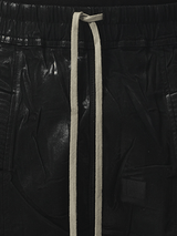 Rick Owens Drkshdw Foil Denim Creatch Cargo Pods in Black