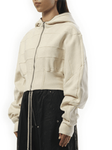 Rick Owens Drkshdw Collage Gimp Hoodie in Natural