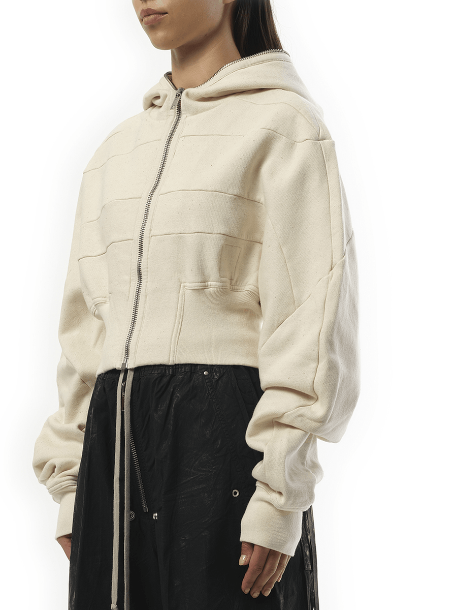 Rick Owens Drkshdw Collage Gimp Hoodie in Natural