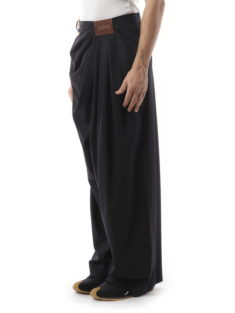 Loewe Draped Trouser in Black