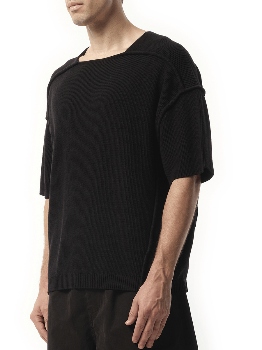 Entire Studios Knit Block T-Shirt in Black
