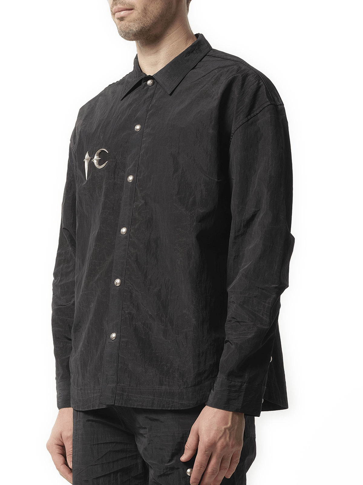 Thug Club Scarred Officer Shirt in Black