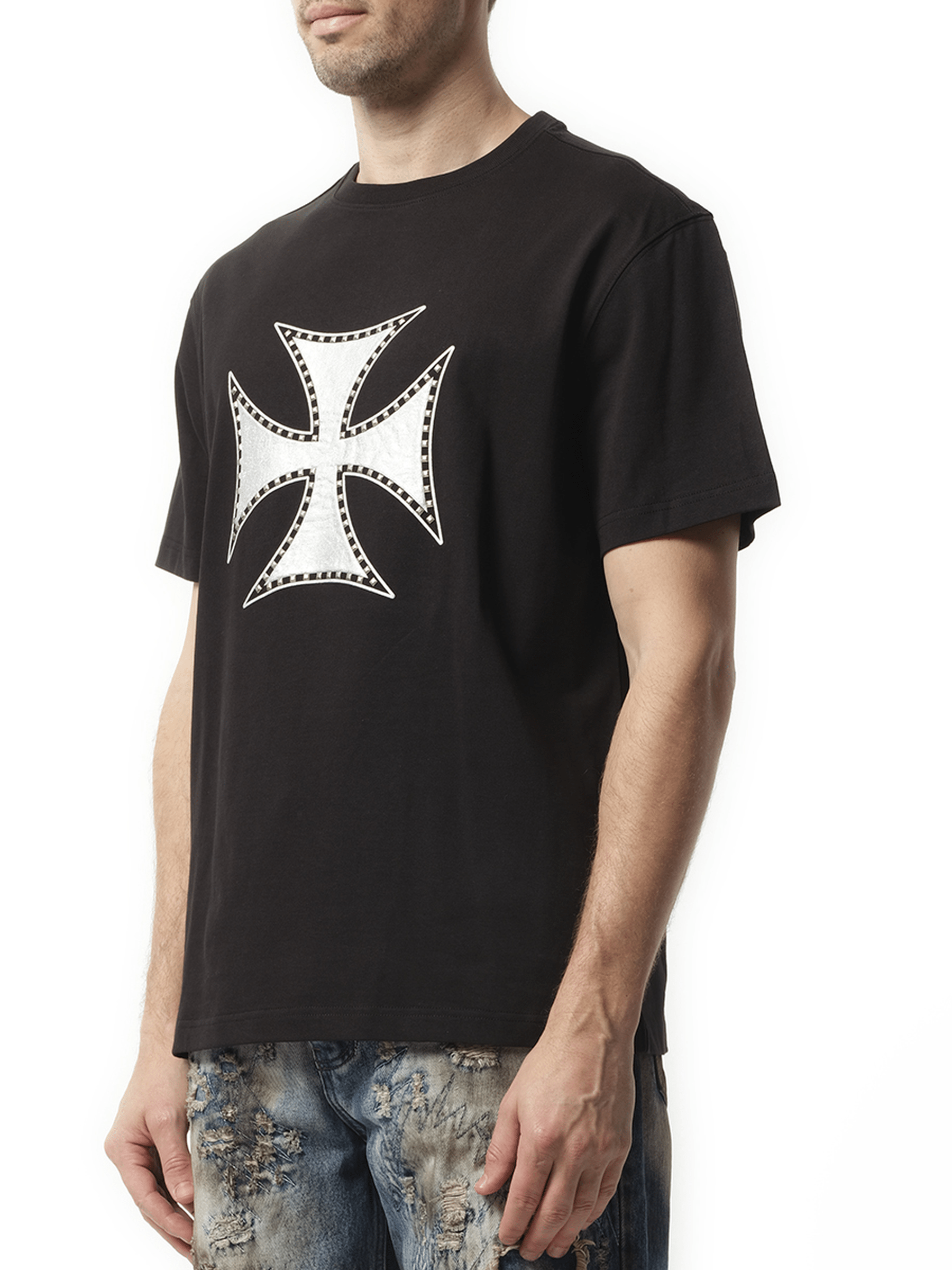 Thug Club Chopper Icon T-Shirt in Black