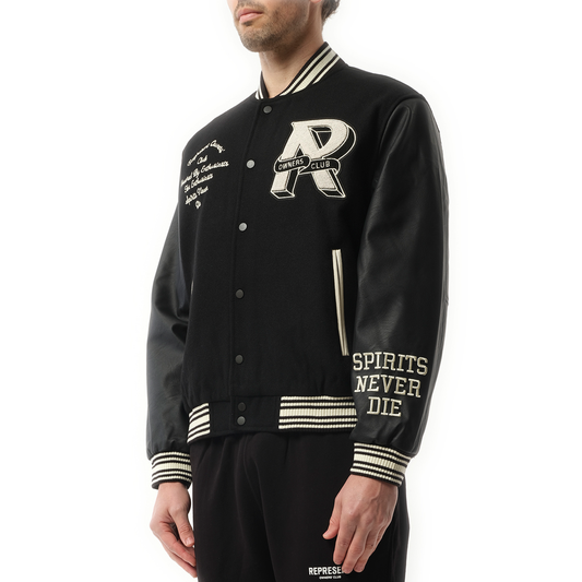 Owners Club Varsity Jacket in Black