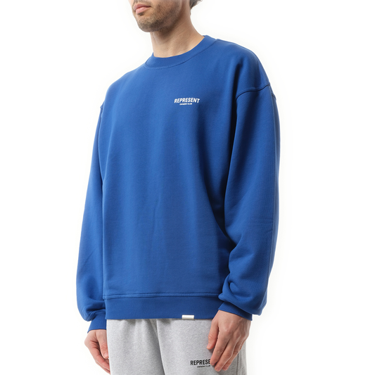 Represent Owners Club Sweater in Cobalt Blue