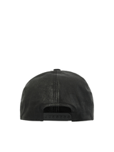 Rick Owens Drkshdw Embroidered Denim Cap in Black/Pearl