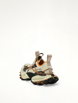 Hike Sneaker in Beige/Orange Back View | BALENCIAGA