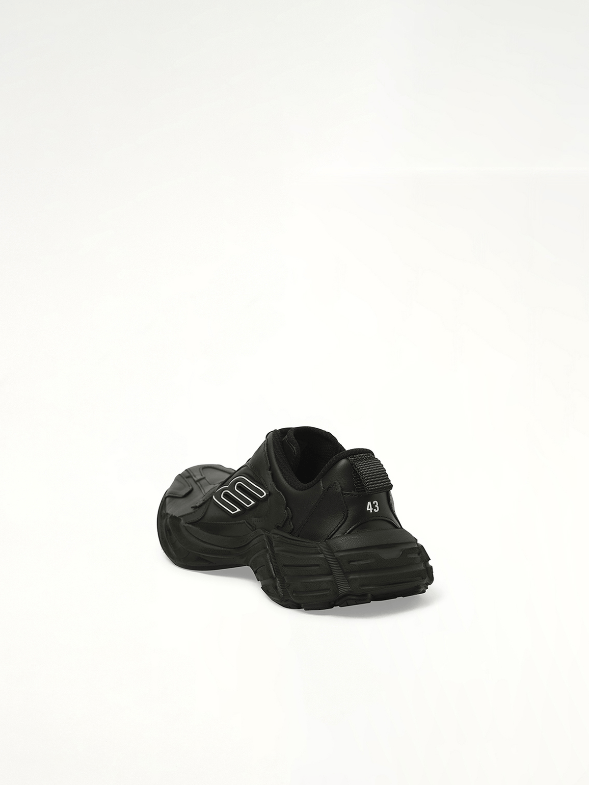 Monday Sneaker in Black Back View | BALENCIAGA