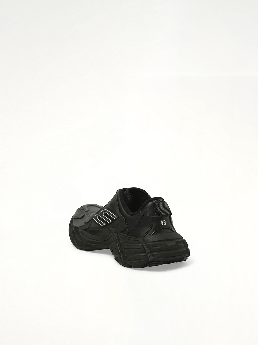 Monday Sneaker in Black Back View | BALENCIAGA