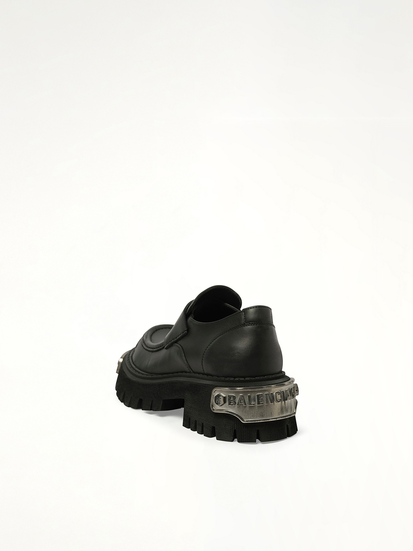 Balenciaga Tractor Loafer L20 in Black/Silver