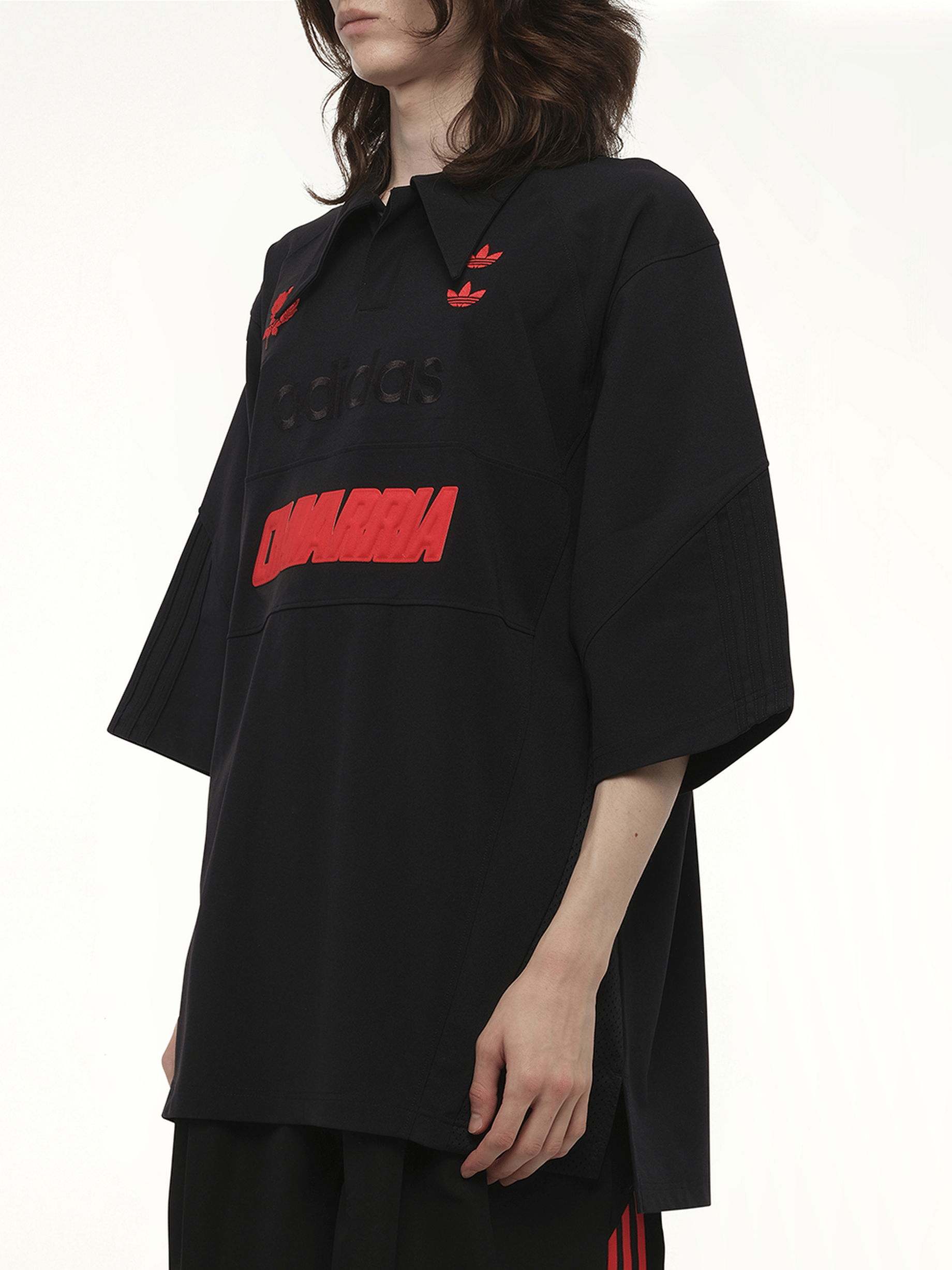 Willy Chavarria Adidas X Chavarria Polo in Black