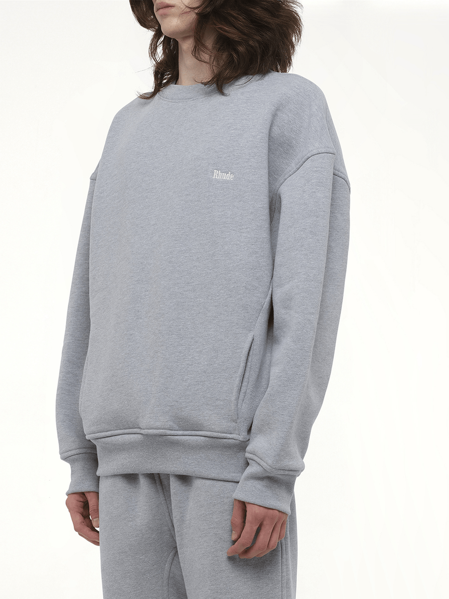 Rhude Classique Sweatshirt in Heather Gray