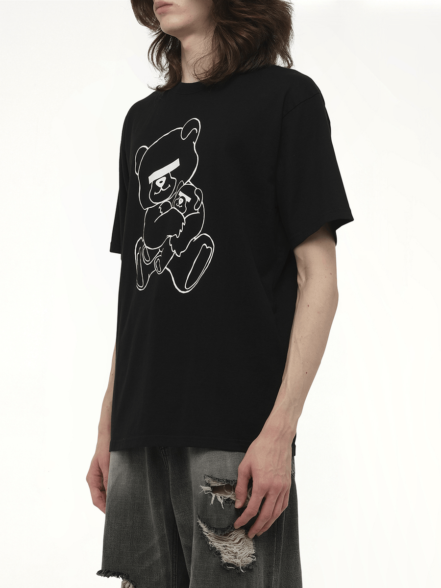 Undercover Teddy Bear Printed T-Shirt in Black