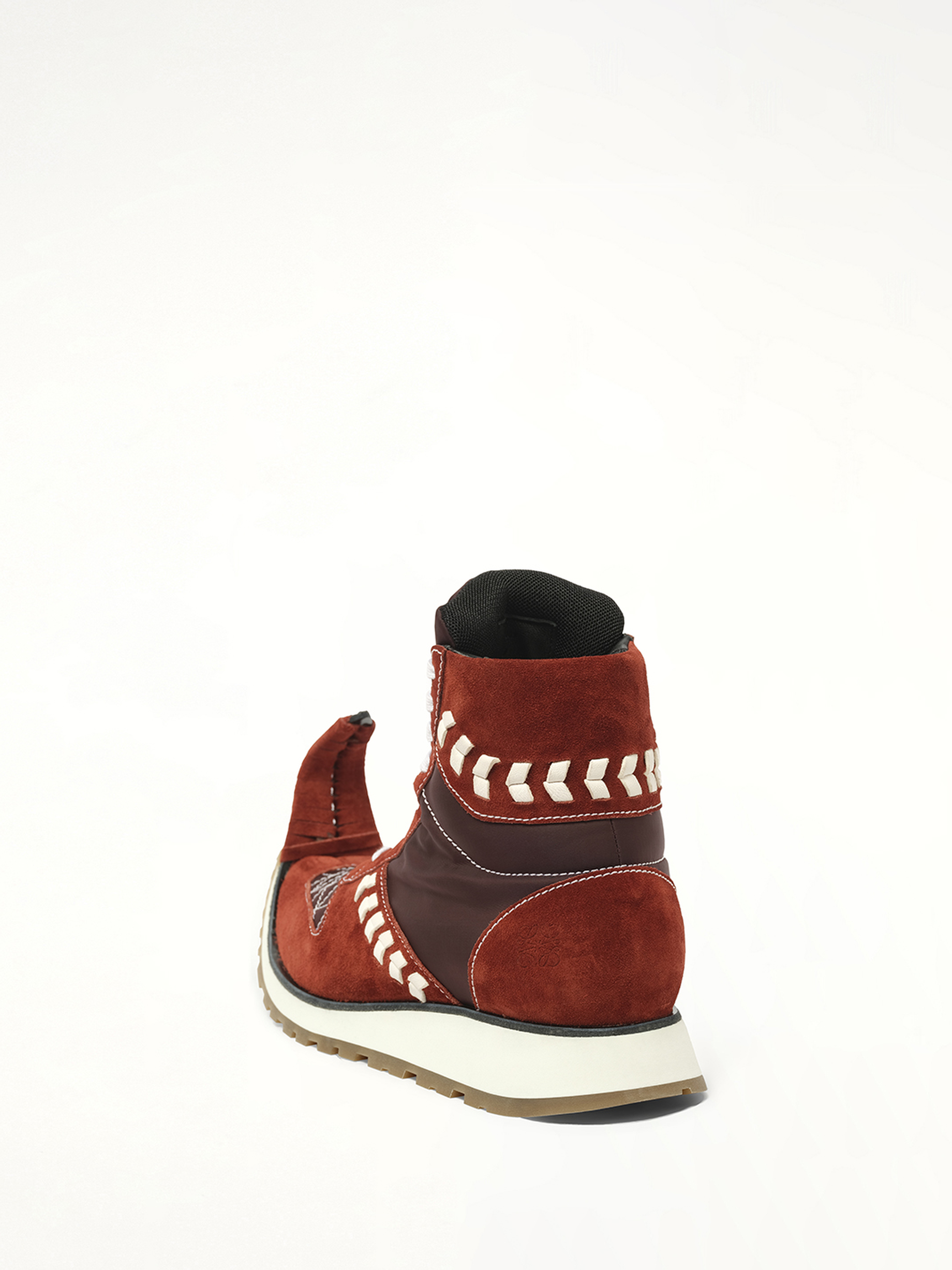 Dinosaur Sneaker Hi in Red Back View | LOEWE