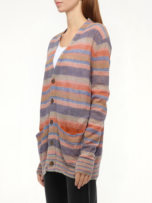 Loewe x Paula Stripe Cardigan in Multicolour