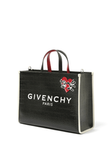 Givenchy Disney Ortensia & Oswald Medium G Tote Shopping Bag in Coated Canvas in Black