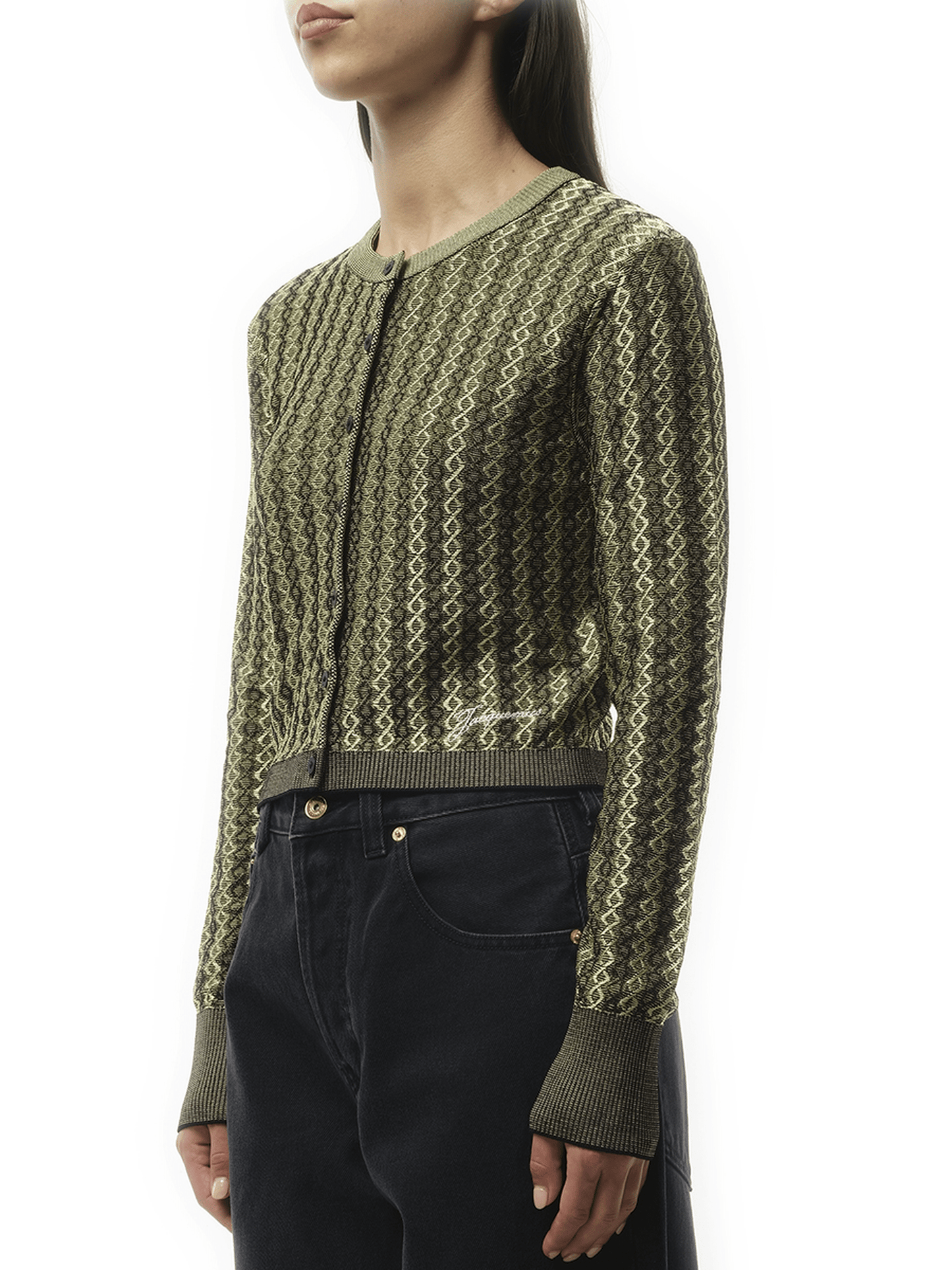 Jacquemus Le Cardigan Marino in Multicolour/Black