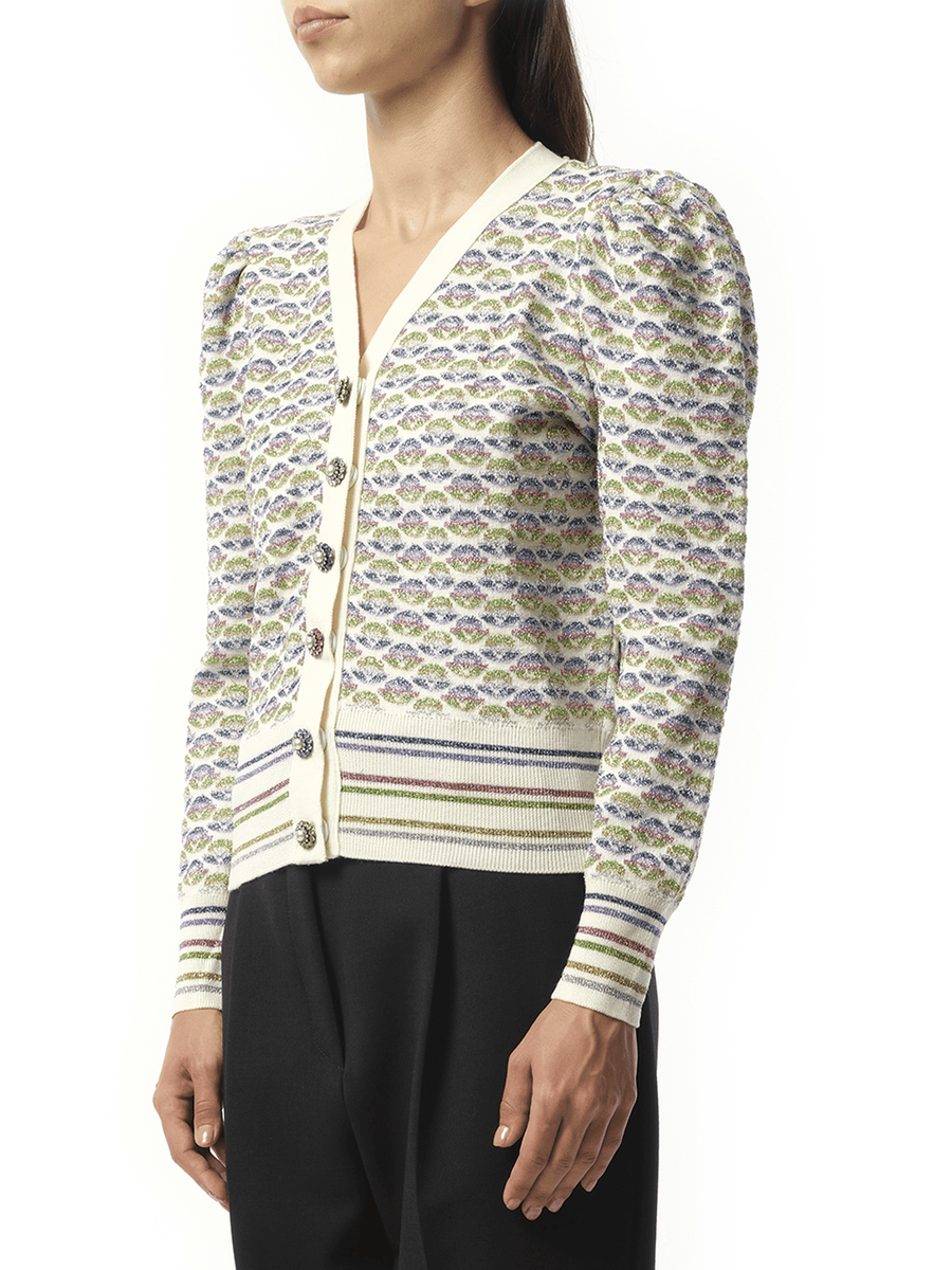 Long Sleeve V-Neck Cardigan in Vintage