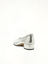 New Tabi Ballerina H30 in Silver Back View | MAISON MARGIELA