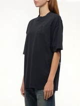 Balenciaga Nail Polish Medium Fit T-Shirt in Faded Washed Black
