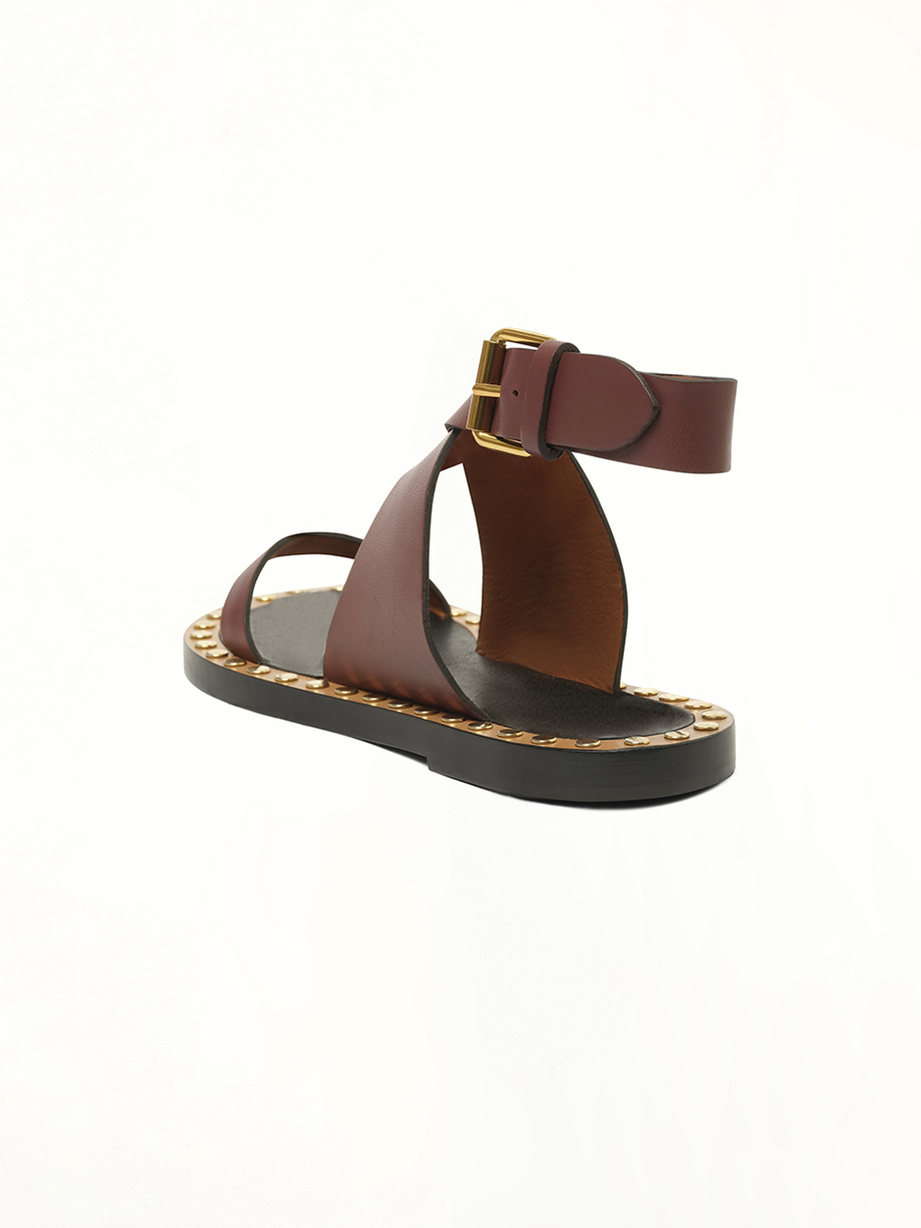 Janis Sandals in Burgundy Back View | ISABEL MARANT