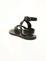 Justy Sandals in Black Back View | ISABEL MARANT