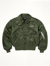TC x Alpha Industries 봄버 재킷 (리벳 버전) 세이지