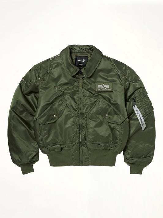 TC x Alpha Industries Bomber Jacket (Rivet Ver) in Sage